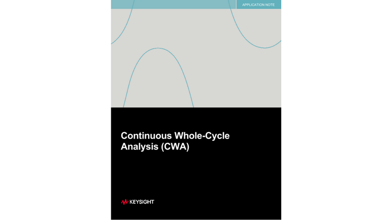 Continuous Whole-Cycle Analysis (CWA)